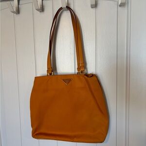 Prada Mustard Yellow Tote Bag